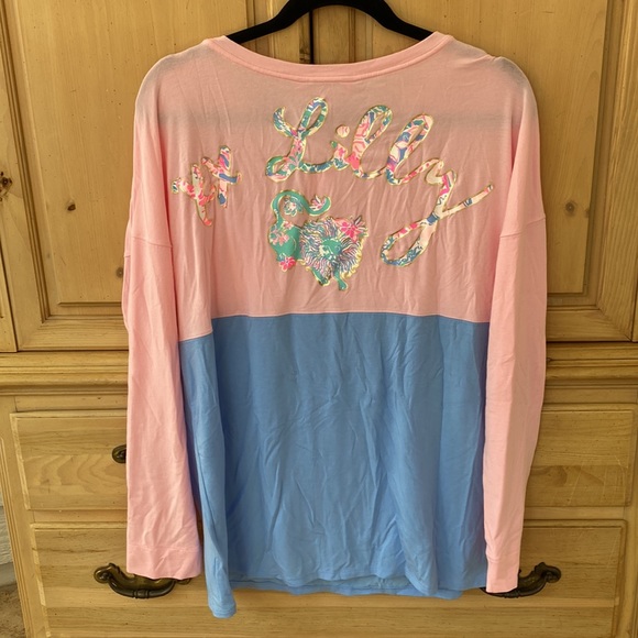 NWT Lilly Pulitzer Finn Top - Pink Tropics Tint - medium - Picture 4 of 8